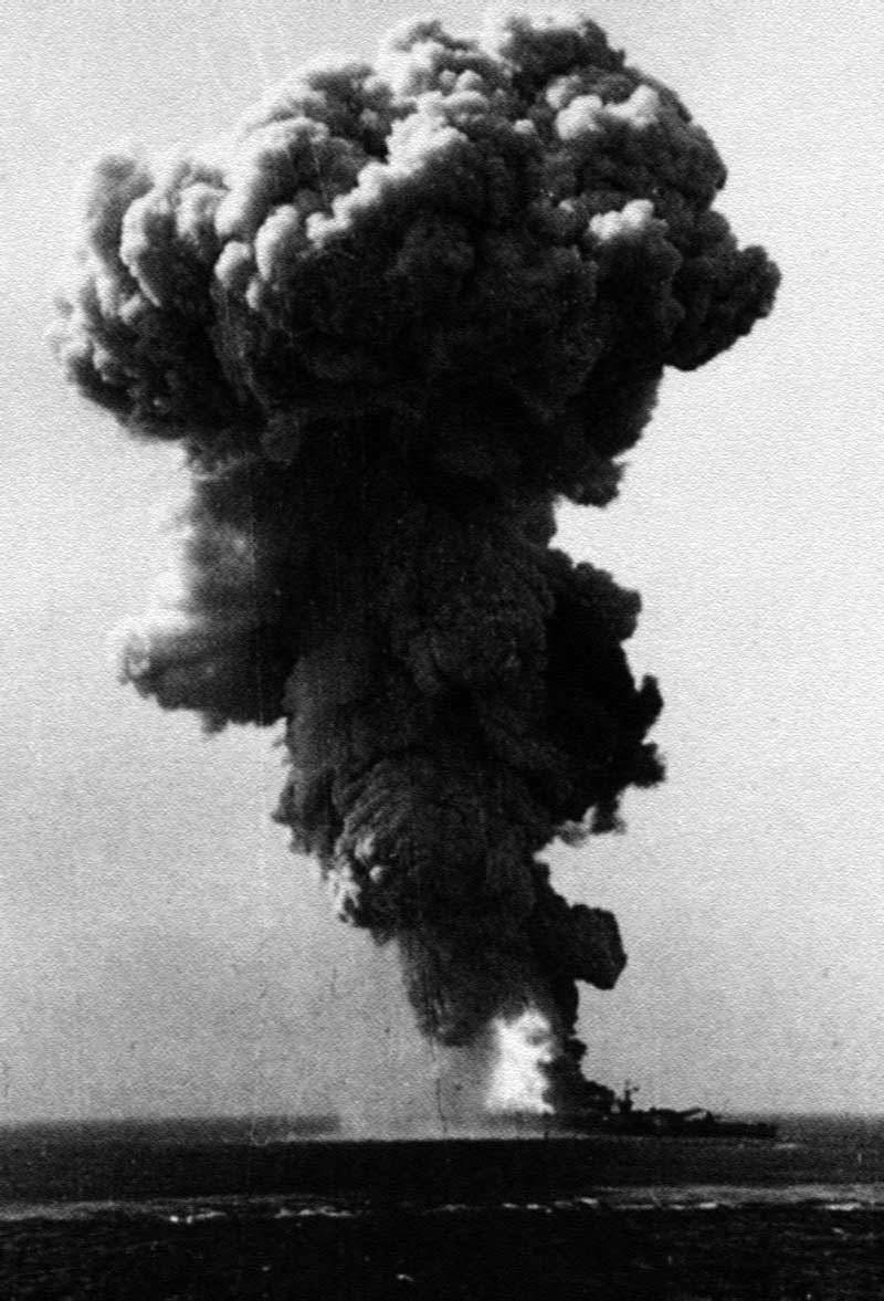 Roma-Sinking sept 9 1943 Fritz X bomb