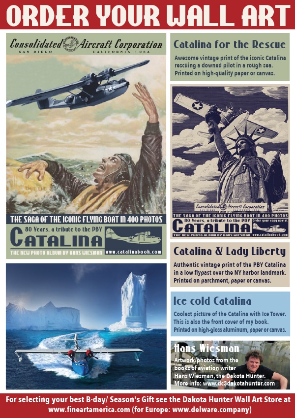 Catalina PBY Wall Art Canvas Posters Frames