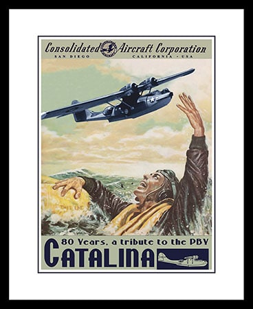 PBY Catalina Poster Framed